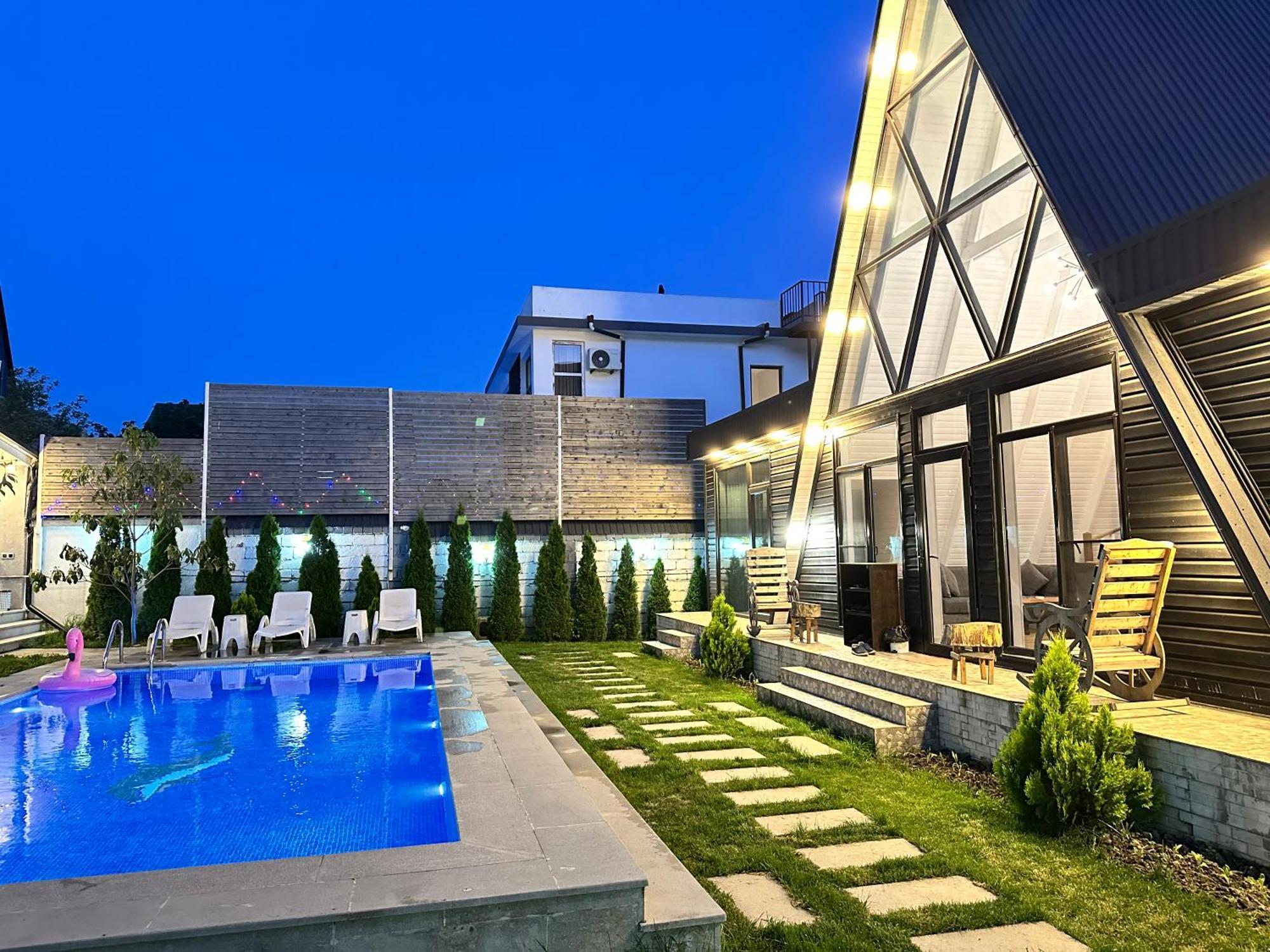 Qafqaz Mountside Chalet Gabala Exterior foto