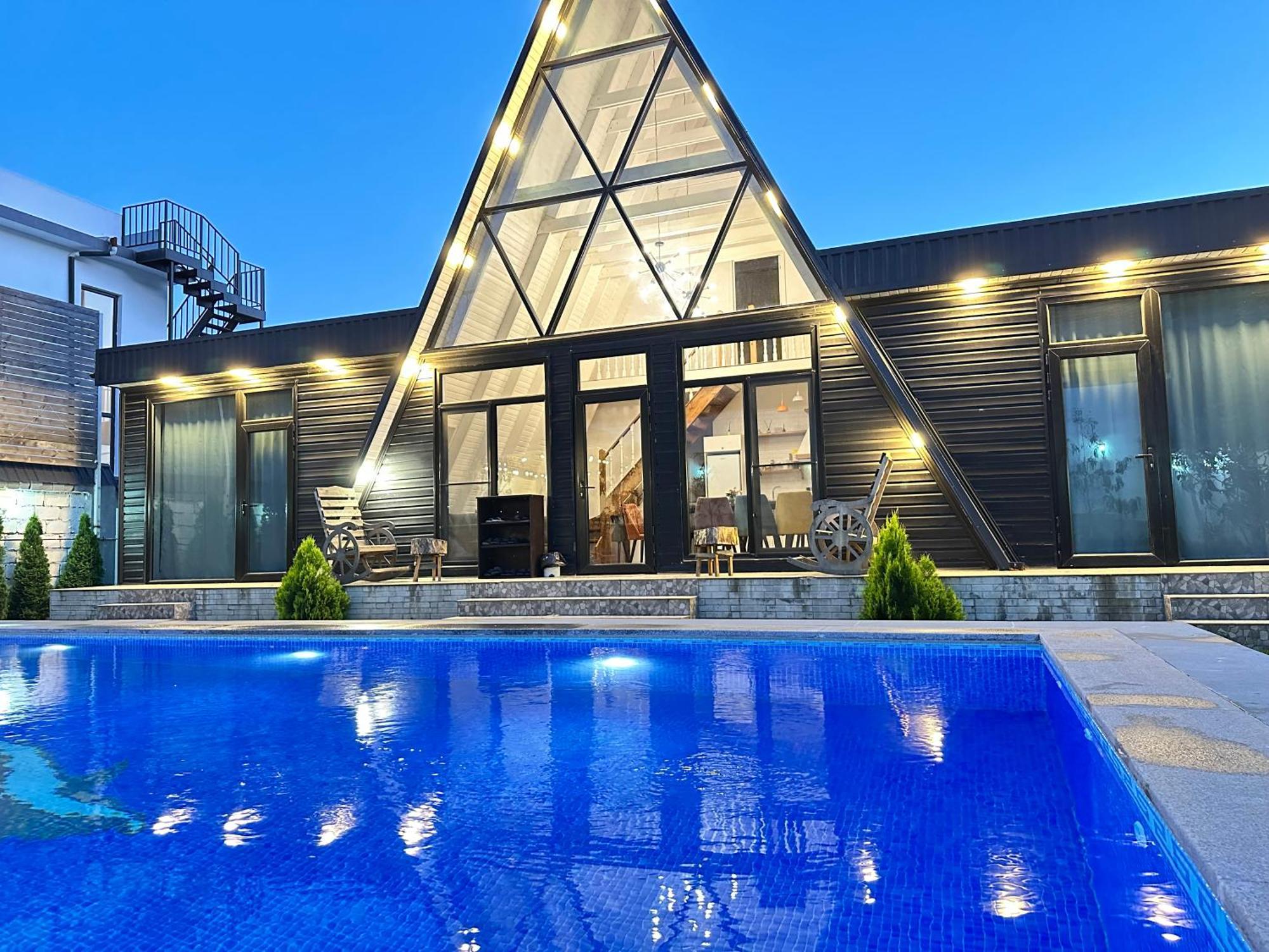 Qafqaz Mountside Chalet Gabala Exterior foto