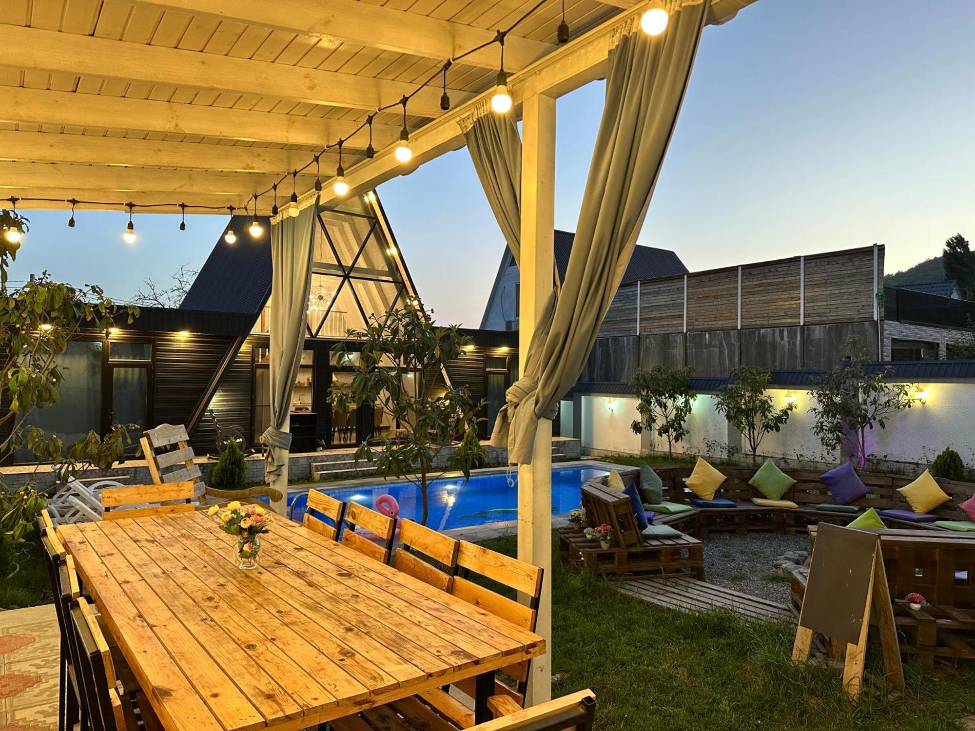 Qafqaz Mountside Chalet Gabala Exterior foto