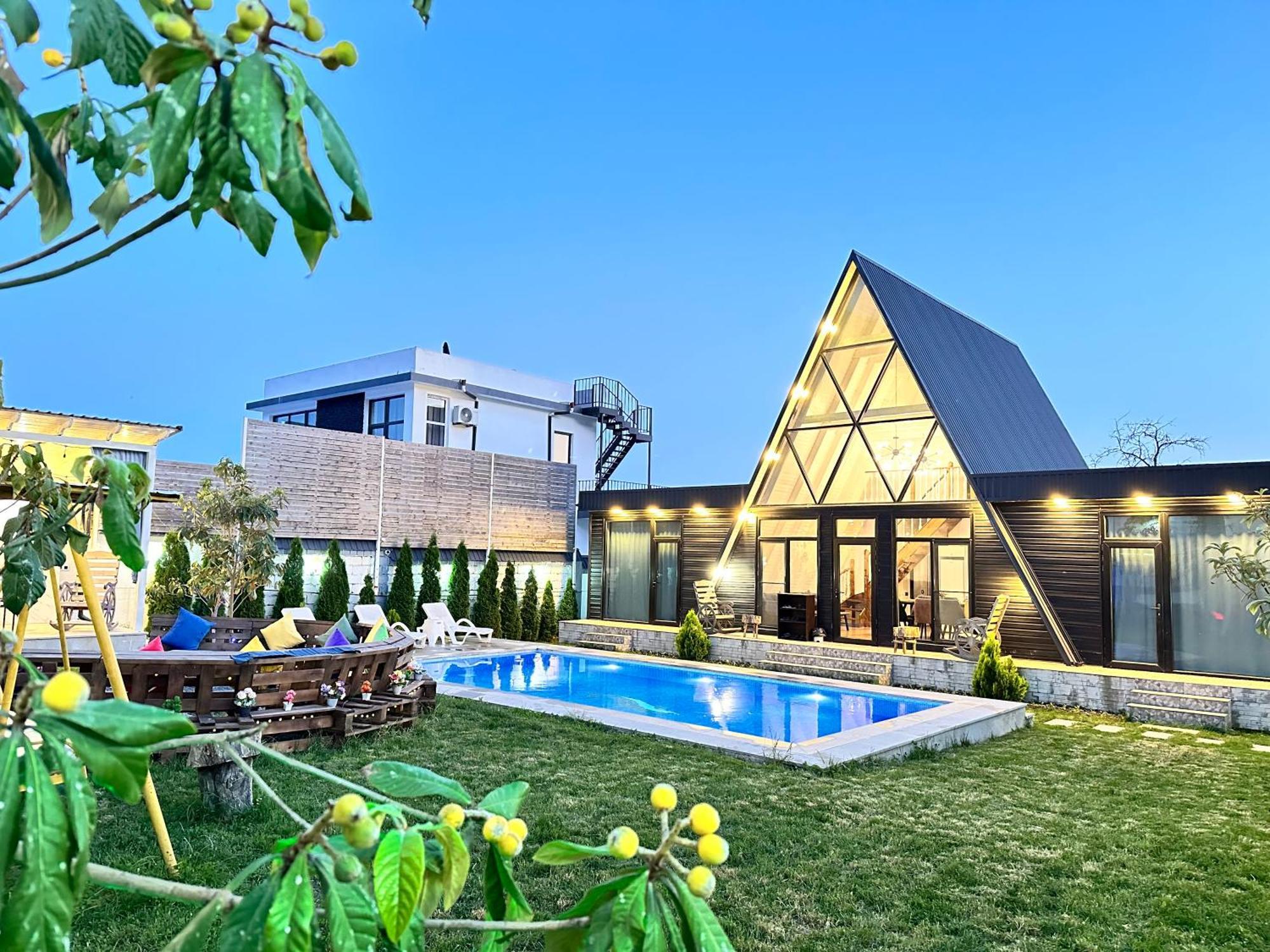 Qafqaz Mountside Chalet Gabala Exterior foto